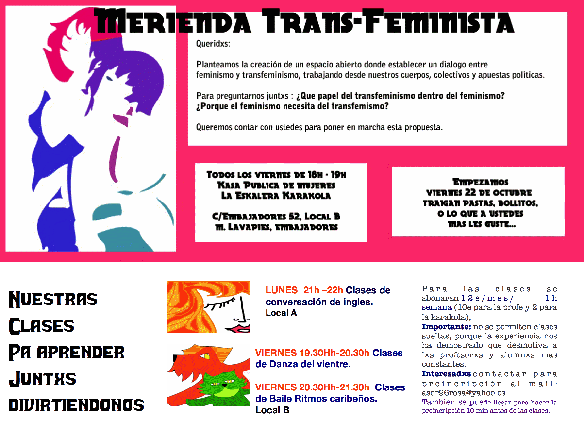 Cartel actividades Octubre Cartel actividades Octubre