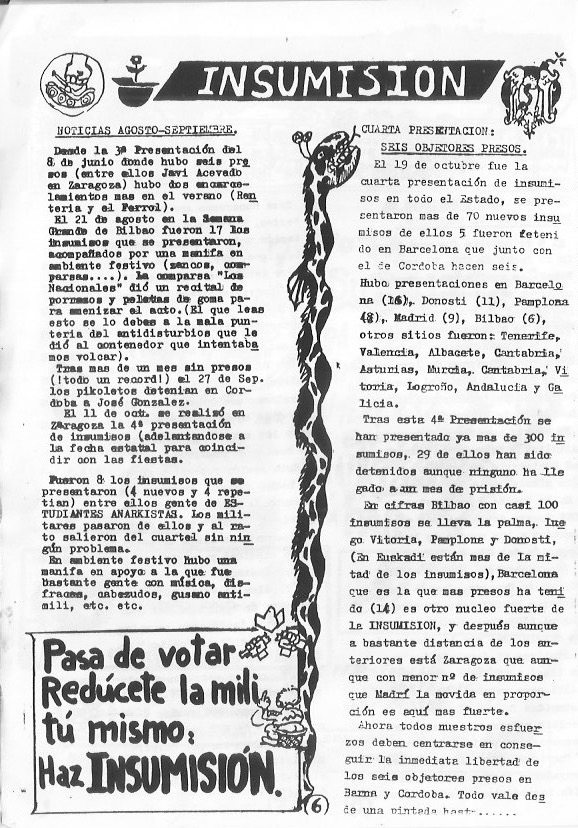 Página del fanzine