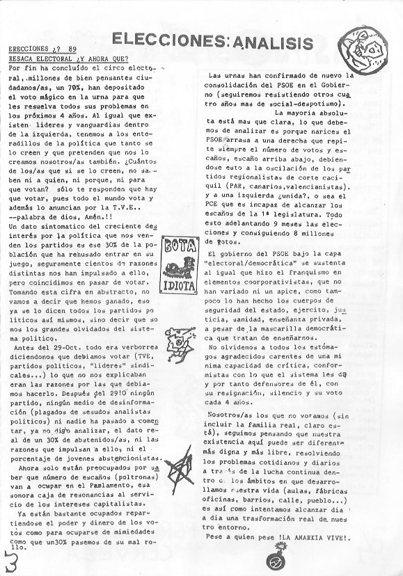 Página del fanzine
