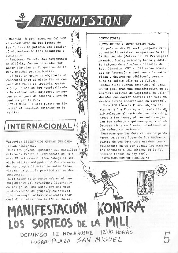 Página del fanzine
