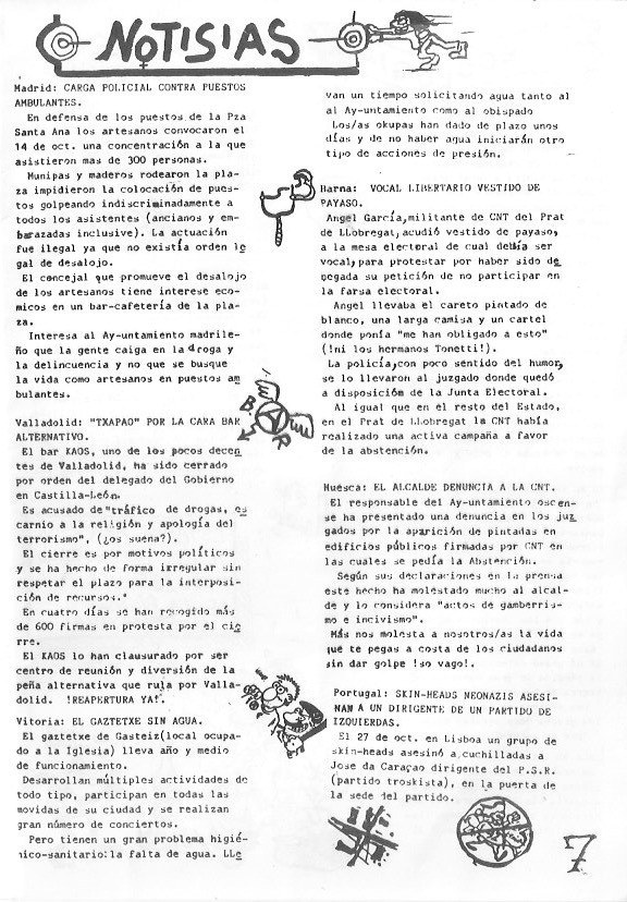 Página del fanzine