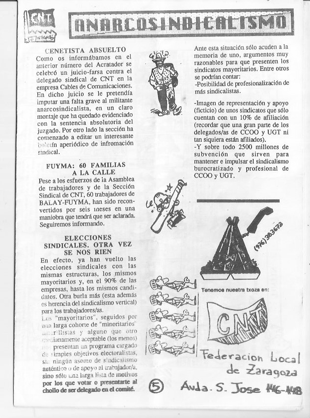 Página del fanzine