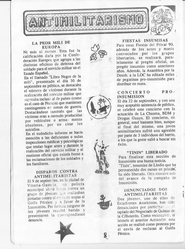 Página del fanzine