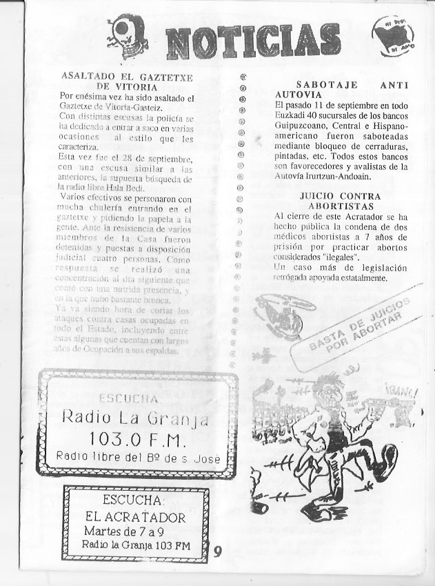 Página del fanzine