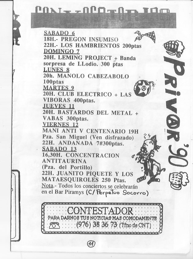 Página del fanzine