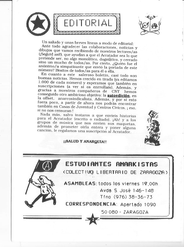 Página del fanzine