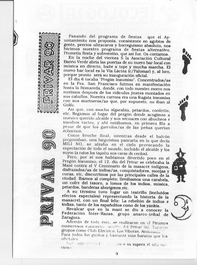 Página del fanzine