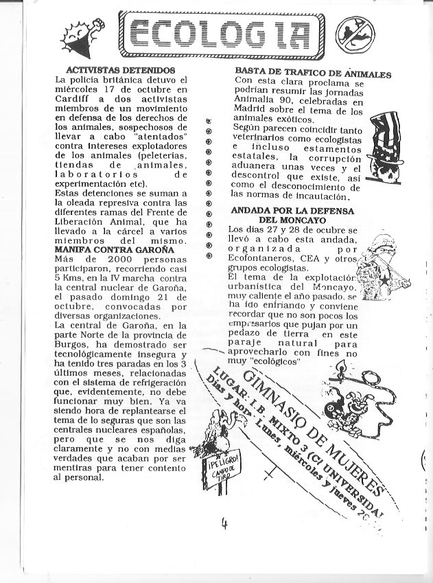 Página del fanzine