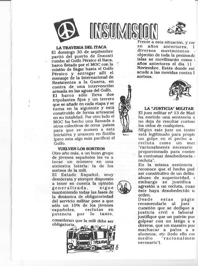 Página del fanzine