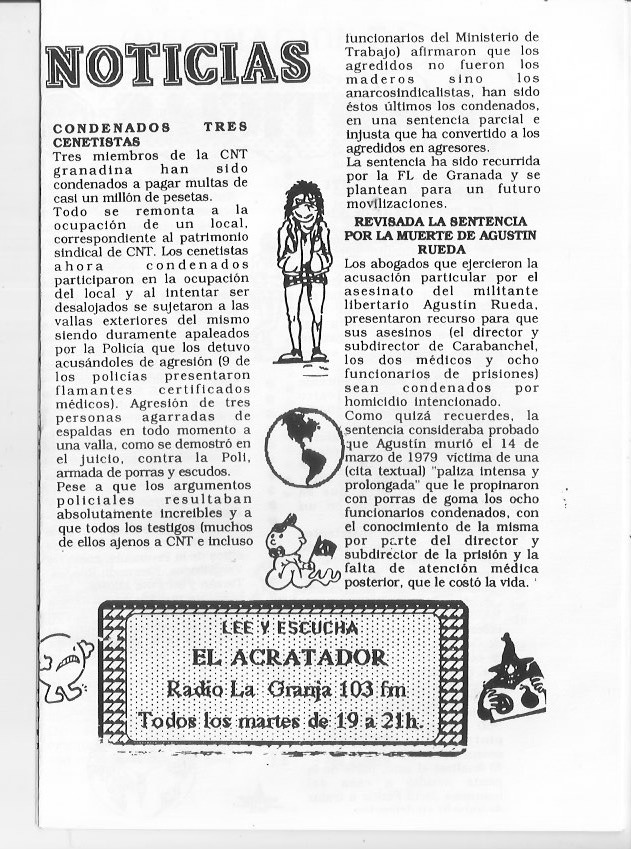Página del fanzine