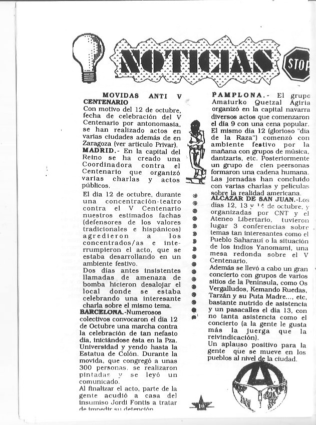 Página del fanzine