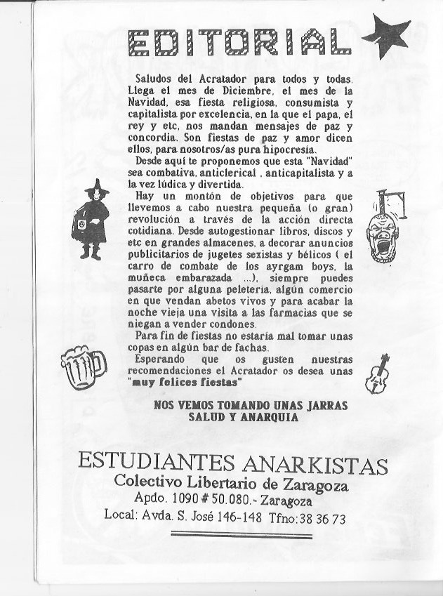 Página del fanzine