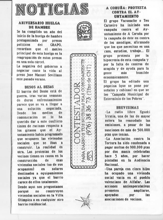 Página del fanzine