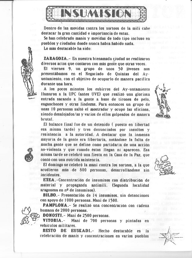 Página del fanzine