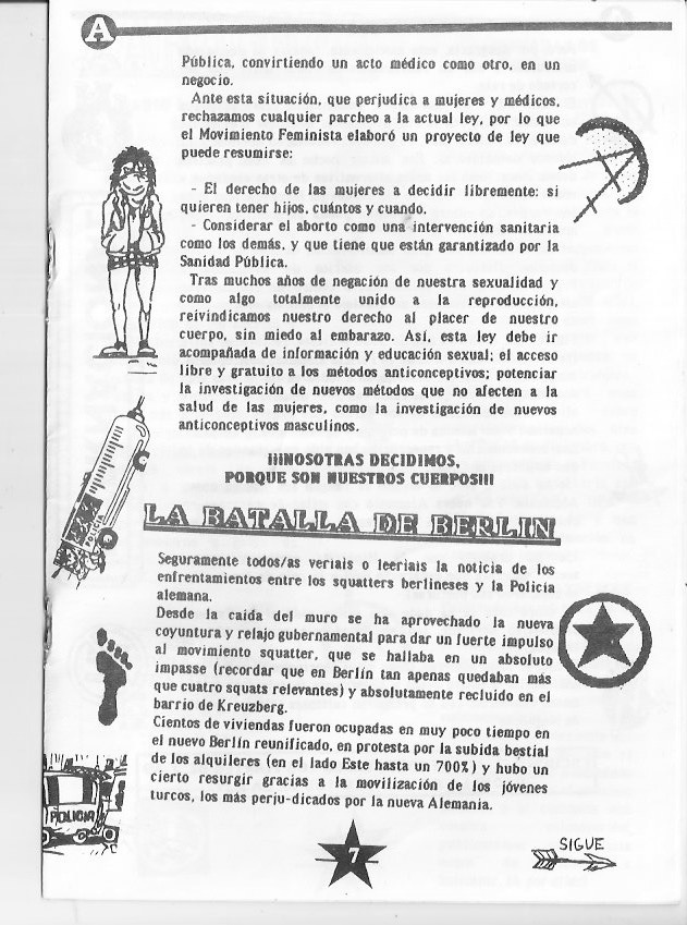 Página del fanzine