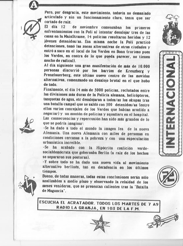 Página del fanzine
