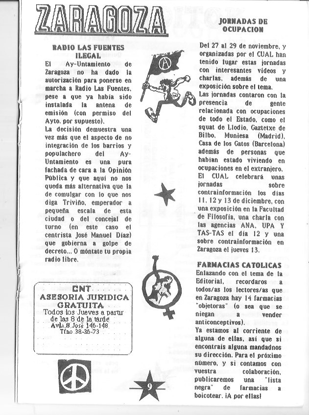Página del fanzine