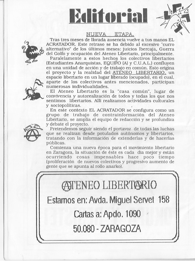 Página del fanzine