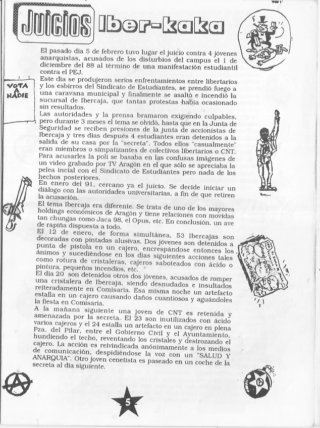 Página del fanzine
