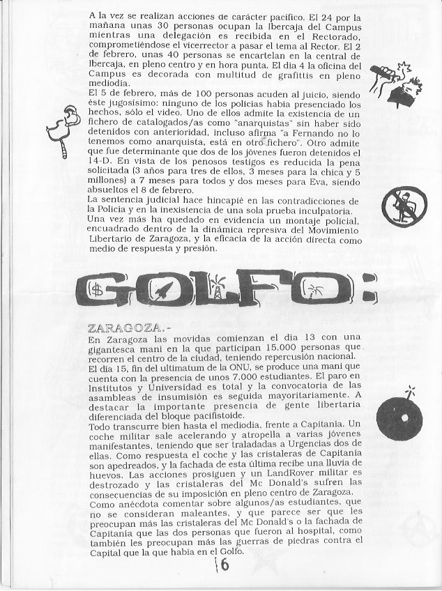 Página del fanzine
