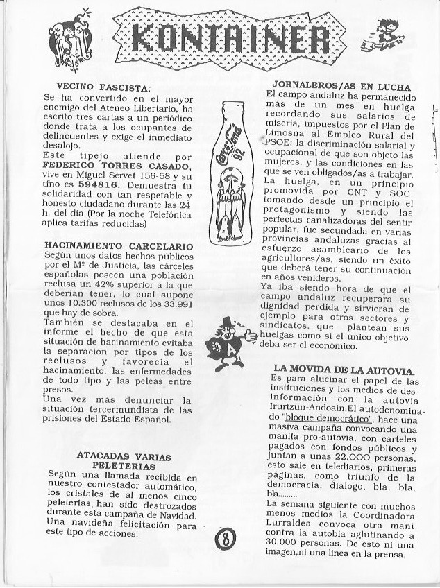Página del fanzine