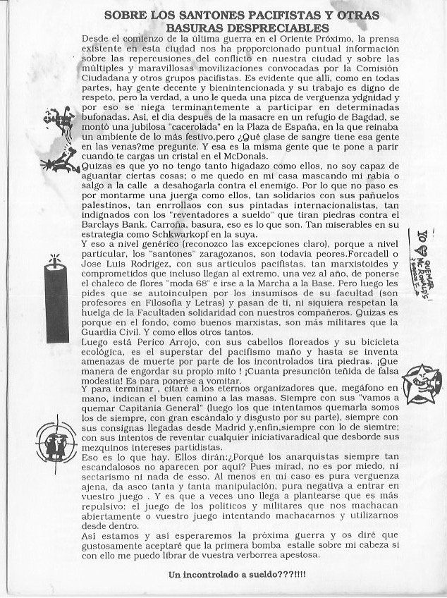 Página del fanzine