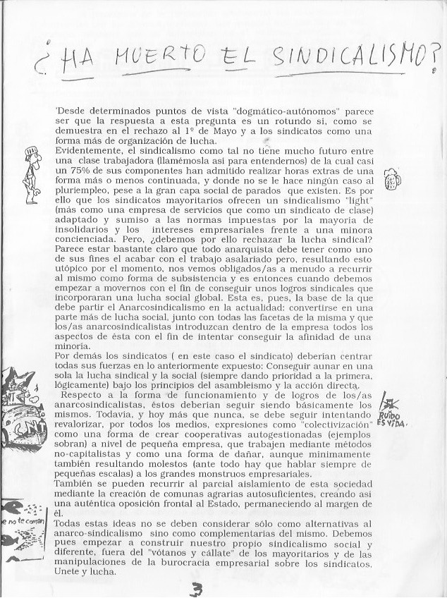 Página del fanzine