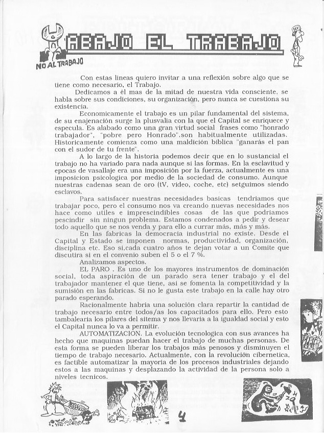 Página del fanzine