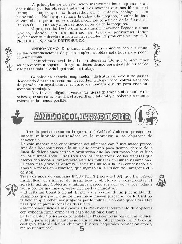 Página del fanzine