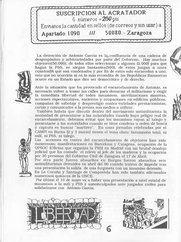 Página del fanzine