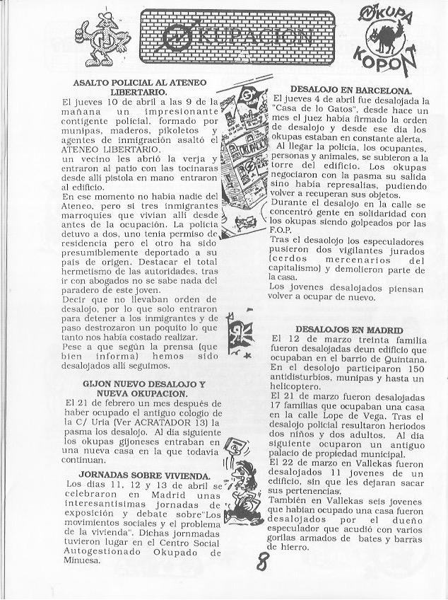 Página del fanzine