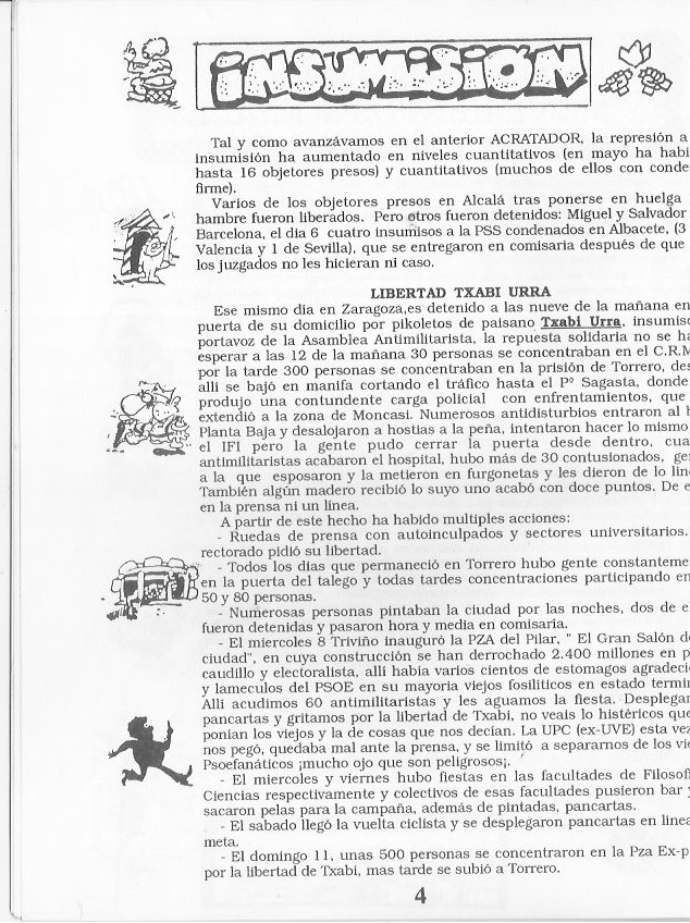 Página del fanzine