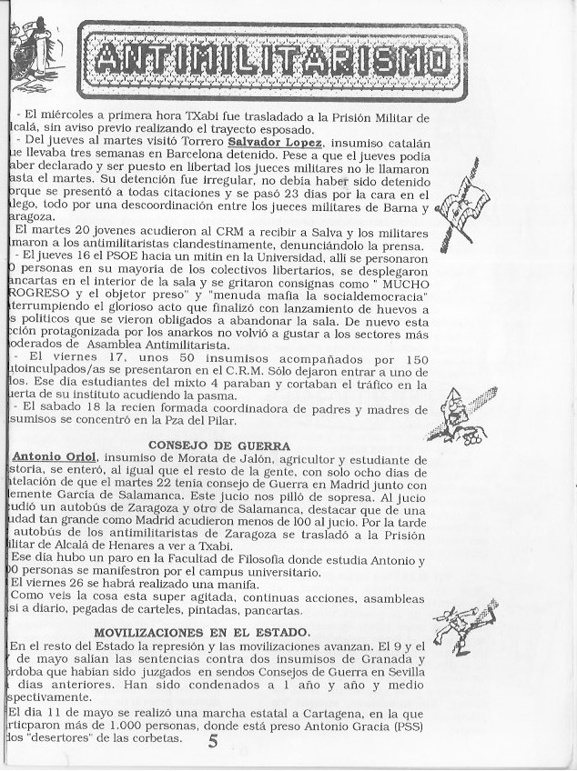 Página del fanzine