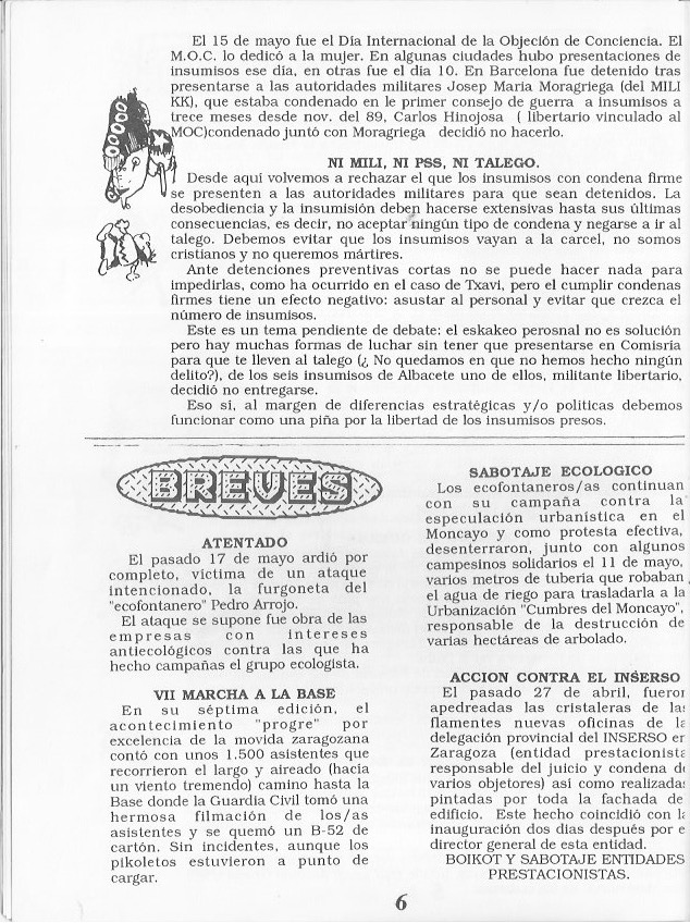 Página del fanzine