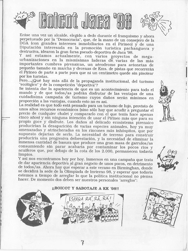 Página del fanzine