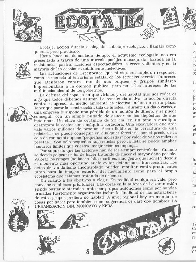 Página del fanzine