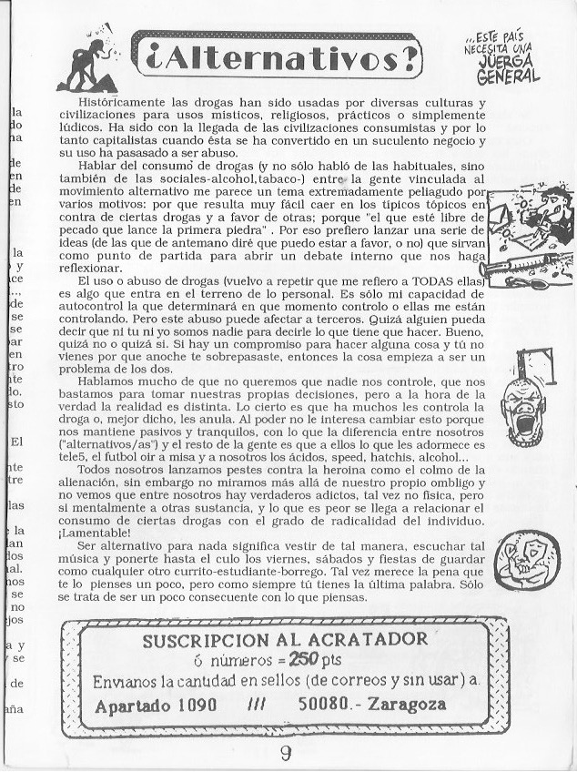 Página del fanzine