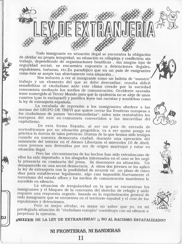 Página del fanzine