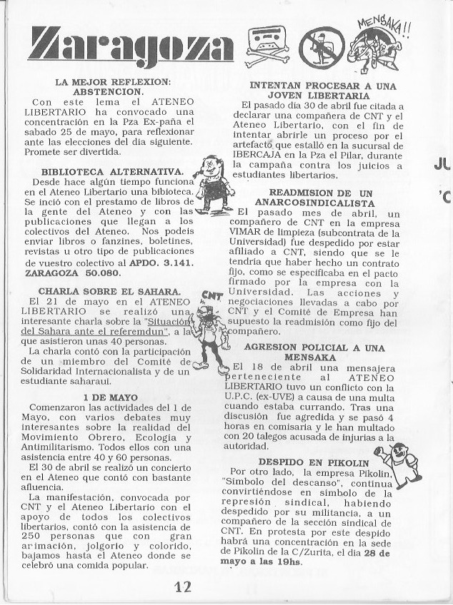 Página del fanzine