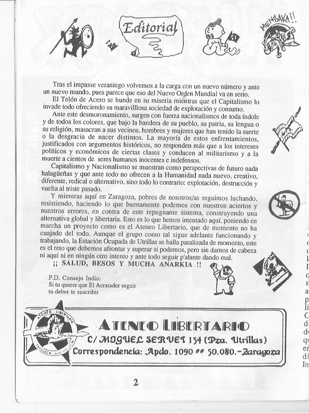 Página del fanzine