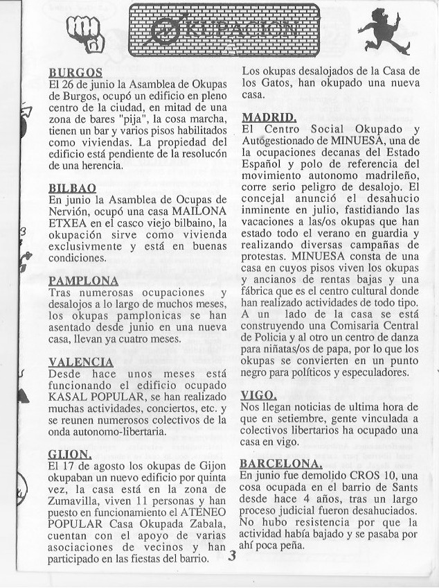 Página del fanzine