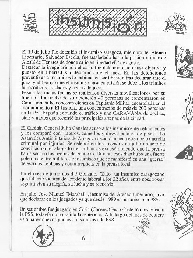Página del fanzine