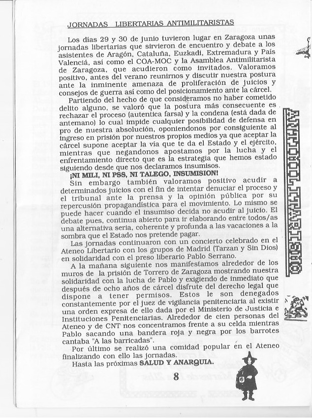 Página del fanzine