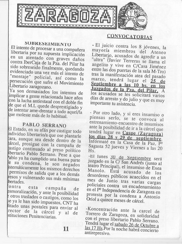 Página del fanzine