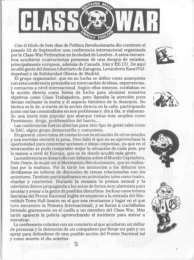 Página del fanzine