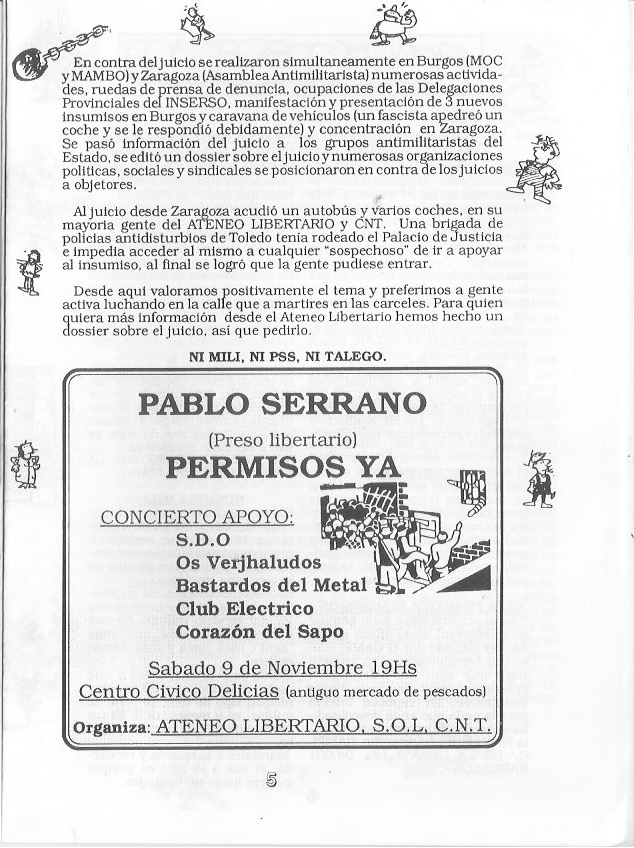 Página del fanzine