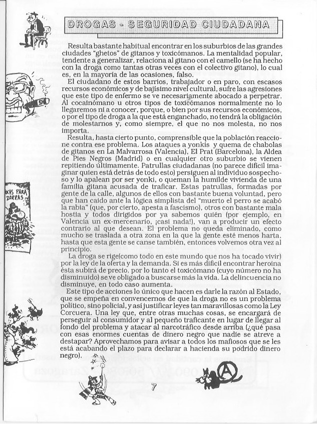 Página del fanzine