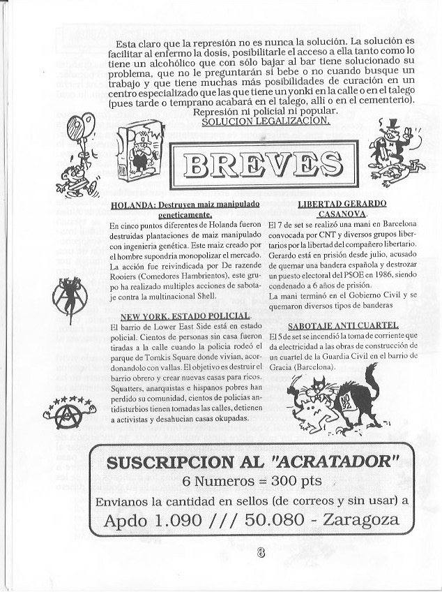 Página del fanzine