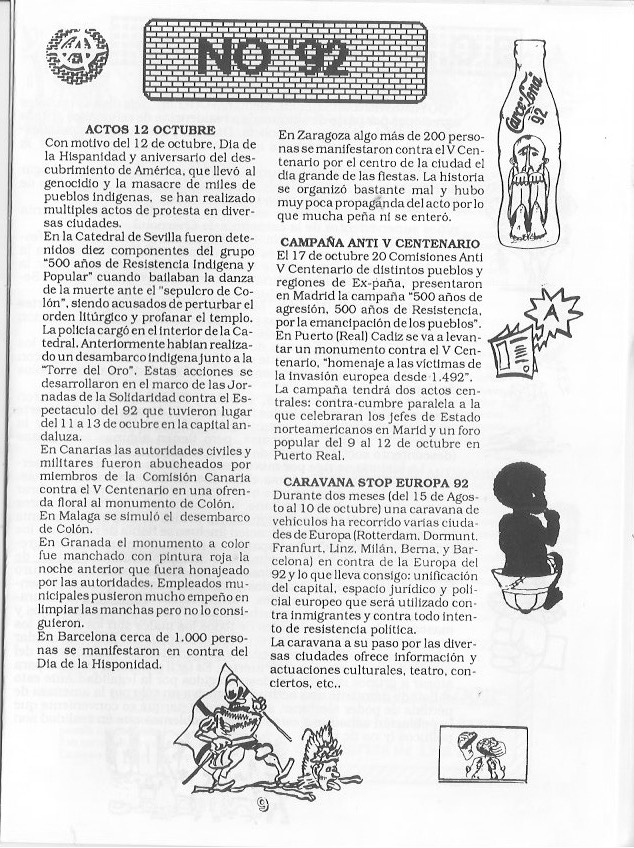 Página del fanzine