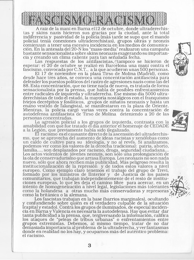 Página del fanzine